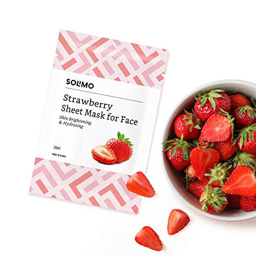 Solimo Face Sheet Mask, Strawberry
