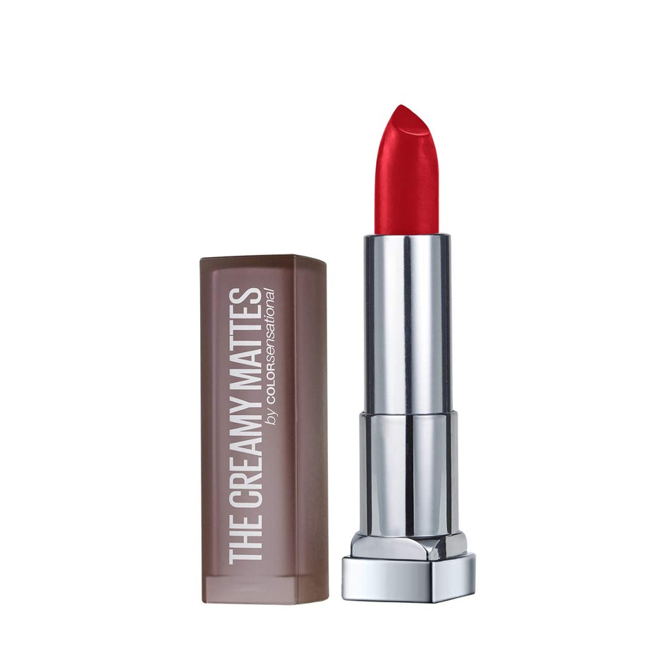 Maybelline New York Color Sensational Creamy Matte Lipstick, 632 Hot Chili, 3.9g