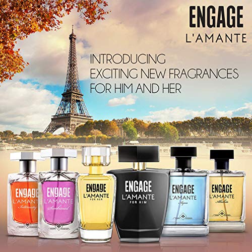 Engage L'amante Sunkissed Eau De Parfum for Women, Floral, Long Lasting and Premium, Skin Friendly, 100ml
