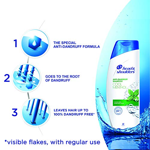 Head & Shoulders Cool Menthol Anti Dandruff Shampoo, 340ml
