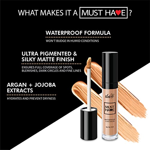 Iba Must Have Waterproof Concealer Matte - Medium l Full Coverage l Oil Free & Lightweight
