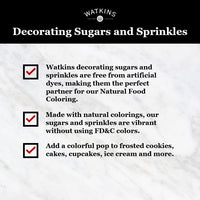 Watkins Gourmet Decorating Sprinkles, Rainbow Nonpareils, 4.2 Oz. Jar, 1 Count