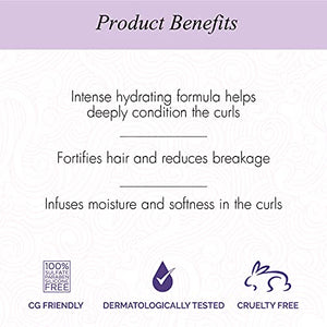 Curl Up Intense Hydrating Hair Mask - Deep conditioner for Curly Hair - Sulphate Paraben And Silicone Free - 200g