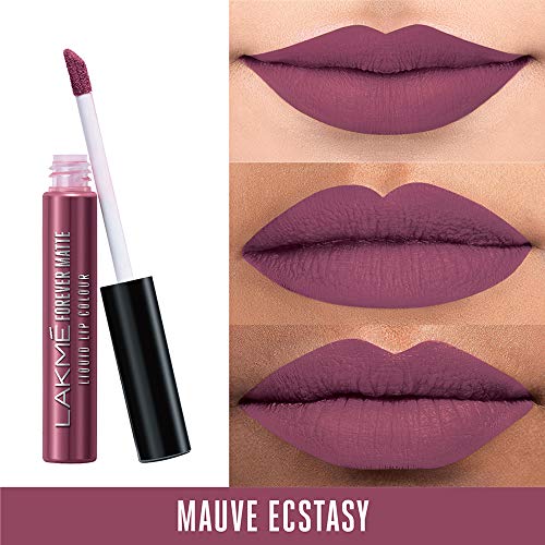 Lakmé Forever Matte Liquid Lip Colour, Mauve Ecstasy, 5.6 ml