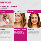 Livon Hair Serum for Women & Men| All Hair Types |Smooth, Frizz free & Glossy Hair | With Moroccan Argan Oil & Vitamin E | 100 ml (Pack of 2)