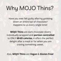 Mojo Bar Thins - 45% Dark Chocolate Almond With Sea Salt (Vegan, Portion Controlled), 100 GM