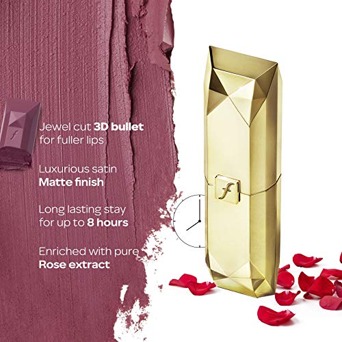 Faces Canada Ultime Pro Belle De Luxe Jewel Cut Matte Lipstick, Purple, Victorian Mauve 09, 3 g