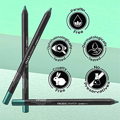 Faces Canada Longwear Eye Pencil Forest Green 10 1.2 g (Green)