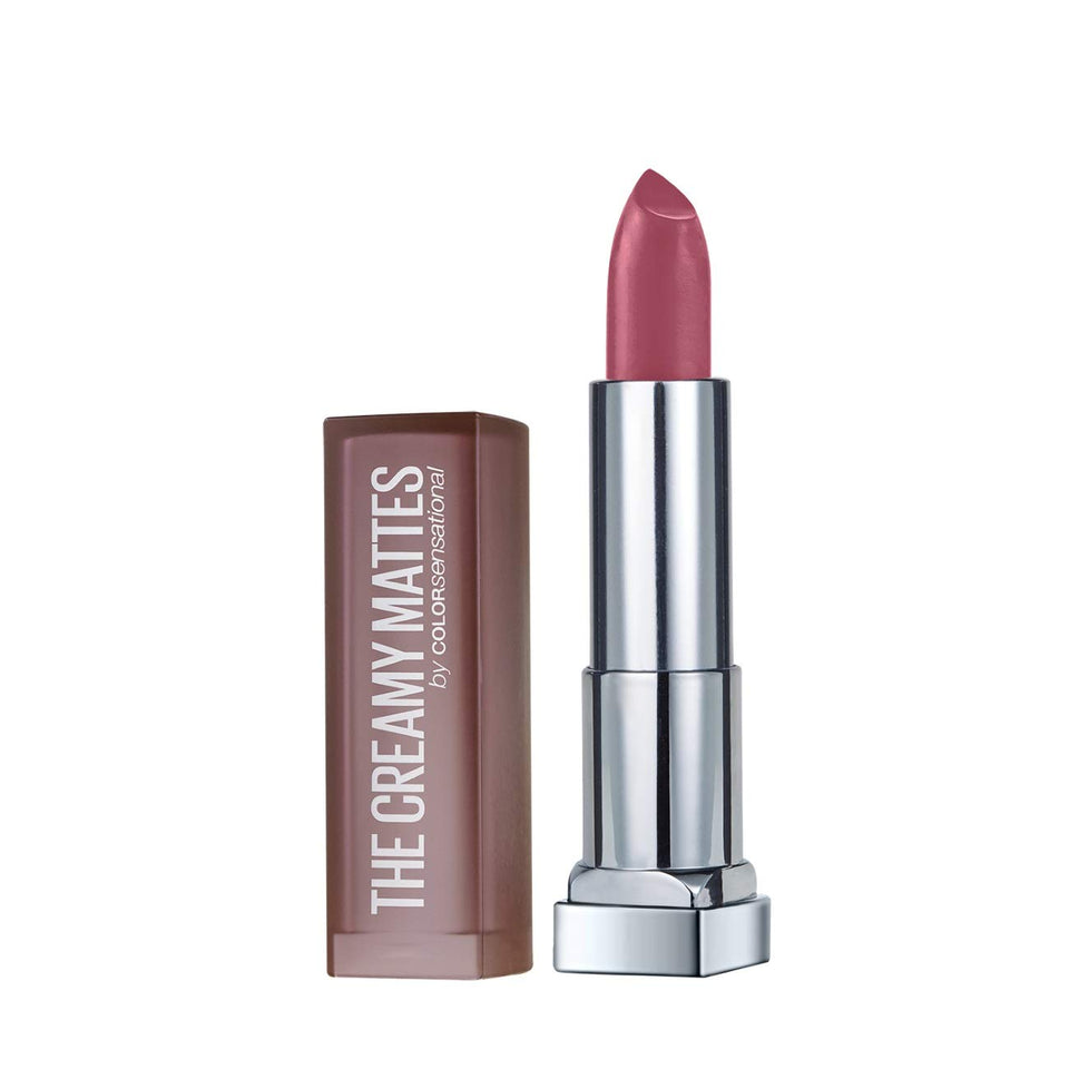 Maybelline New York Color Sensational Creamy Matte Lipstick, 636 Lively Violet, 3.9g