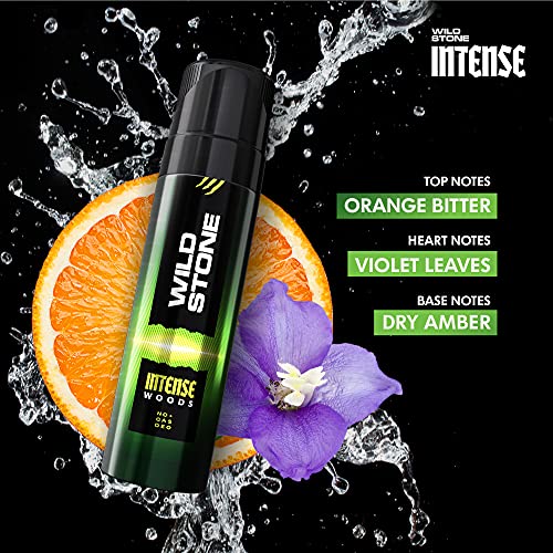 Wild Stone Intense Neon, Woods and Trance No Gas Long Lasting Deodorants for Men, Pack of 3 (120ml each)