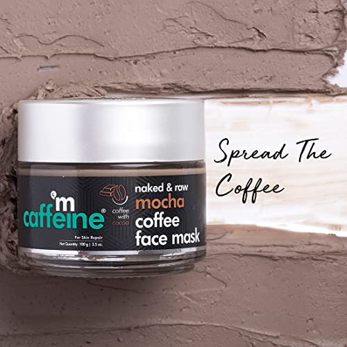 mCaffeine Mocha Coffee Face Mask (100gm) for Oil and Sebum Control | Fights Skin Damage and Tones Skin | Face Pack with Bentonite and Kaolin Clay | SLS and Paraben Free