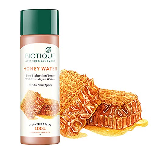 Biotique Honey Water Pore Tightening Brightening Toner With Himalayan Waters, 120ml