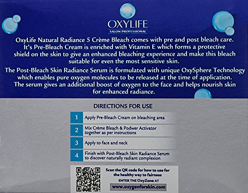Oxylife Natural Radiance 5 Creme Bleach With Active Oxygen, 126 g