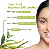 Good Vibes Seaweed & Green Tea Dark Circle Reducer Under Eye Gel, 15 ml Brightening Lightweight Gel Textured With Cooling Roll On Applicator | Vegan, No Parabens, Sulphates, Silicones, Animal Testing