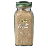 Simply Organic White Pepper, 2.86 oz