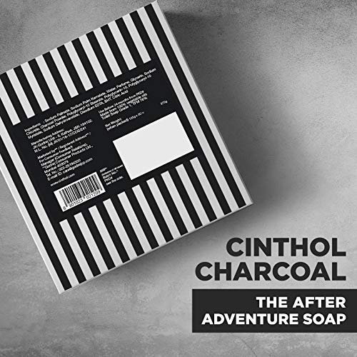 Cinthol Charcoal Deep Cleansing and Deo Bath Soap for Oil-free Skin, Pack of 3 (125g each)