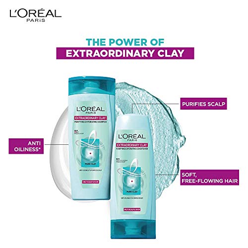 L'Oreal Paris Extraordinary Clay Shampoo, 175ml (With 10% Extra)