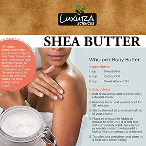 Luxura Sciences African Raw Shea Butter Unrefined Organic Ivory for Skin and Body.(200 Gms) Body Mositurizer|| Anti-ageing|| Stretch Marks||SunScreen||Lip Cream.