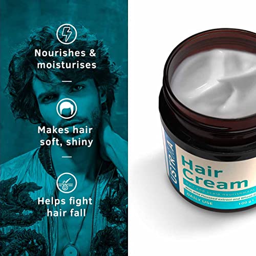 Ustraa Hair Cream for Men - For Daily Use - (Set of 2) Style & nourishment - Non-sticky, Non-oily - Sulphate & Paraben FREE