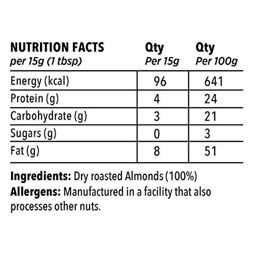 The Butternut Co. Almond Butter Unsweetened, Creamy 200 gm (No Added Sugar, Vegan, High Protein, Keto)