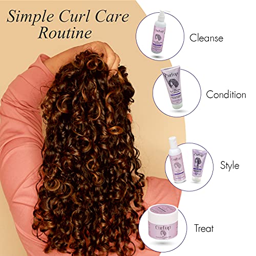 Curl Up Curl Hydrating Silicone Free Conditioner - For Frizzy , Wavy & Curly Hair - No Sulphate And Paraben - 200 ml