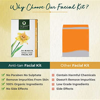 Organic Harvest Anti Tan Make Over Facial Kit for Women / Men | 5 Easy Steps | Remove Tan, Increase Skin Elasticity & Repair | Ideal For All Skin Type | Paraben, Sulphate & Chemical Free (Anti-Tan, Pack of 3, 50gm Each)