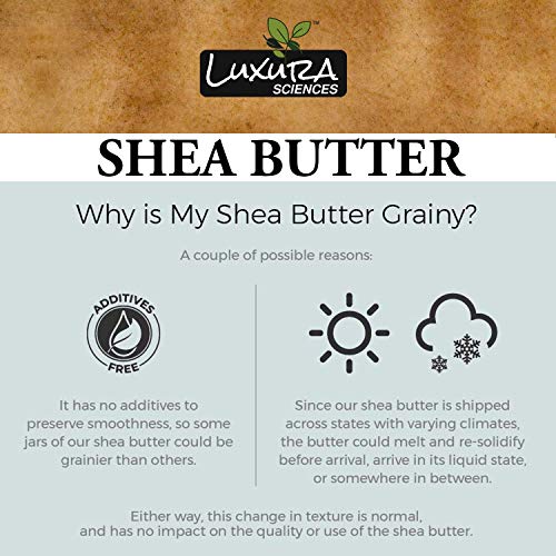 Luxura Sciences African Raw Shea Butter Unrefined Organic Ivory for Skin and Body.(200 Gms) Body Mositurizer|| Anti-ageing|| Stretch Marks||SunScreen||Lip Cream.