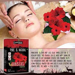 Luxura Sciences Hibiscus Powder For Hair Improvement 200 Grams, Hibiscus Flower Powder Natural.