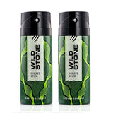 Wild Stone Forest Spice Deodorants For Men, Long Lasting Strong Masculine Fragrance - Pack of 2 (150ml each)