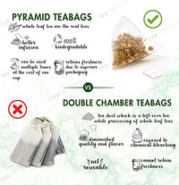 Tea Treasure Pure Chamomile, Calming and Soothing Sleep, for Stress & Anxiety, 18 Pyramid Bags
