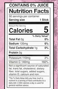Sqwincher Zero Qwik Stik Sugar Free, Strawberry Lemonade, .11 0z (Pack of 50)