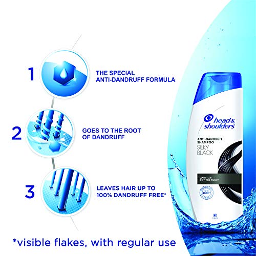 Head & Shoulders Silky Black Anti Dandruff Shampoo, 340ml