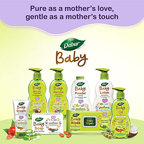 Dabur Baby Wash: pH 5.5 balanced with No Harmful Chemicals & Tear Free Formula |Contains Aloe Vera & Calendula |Hypoallergenic & Dermatologically Tested with No Paraben & Phthalates - 500 ml