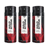 Wild Stone Ultra Sensual Deodorants for Men, Long Lasting Intense Fragrance, Pack of 3 (150ml each)
