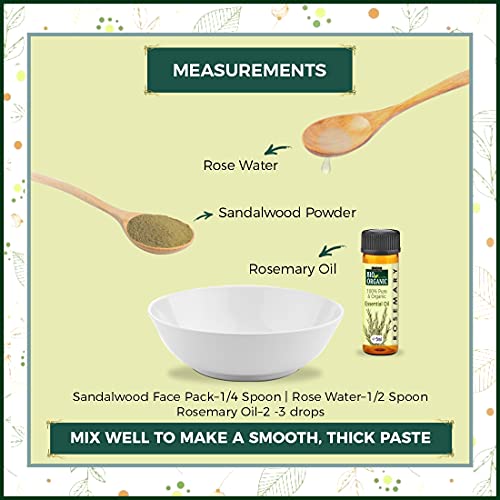 INDUS VALLEY Rejuvenating Ubtan Face Pack Sandalwood ,Rose Water ,Rosemarry Oil - (30g,30+5ml)