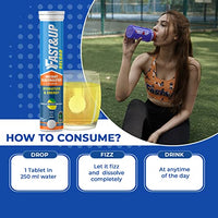 Fast&Up Reload Instant Energy and Hydration Sports Drink - 4 tubes with 20 tablets each - Lime&Lemon Flavour