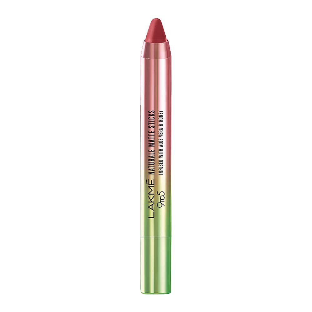 Lakmé 9 to 5 Naturale Matte Sticks Lipstick, Spice Street, 2.2g