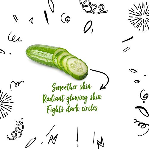 Good Vibes Cucumber Cooling Sheet Mask (Pack of 3) | Lightweight Hydrating Moisturizing Softening Face Serum Sheet Mask For All Skin Types | No Animal Testing