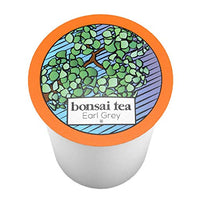 Bonsai Tea Co. Earl Grey Single Serve Tea Pods, Compatible with K Cup Brewers Including 2.0, Sweet and Floral Bergamot Flavor with Full-Bodied Black Tea, 40 Count Single Serving cups