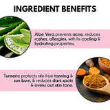 Auli Magic Potion Mattifying Anti-Acne Scar Removing Anti-Tan Sweat Proof Cooling Aloe Vera and Turmeric Gel for All Skin Types - 60gm