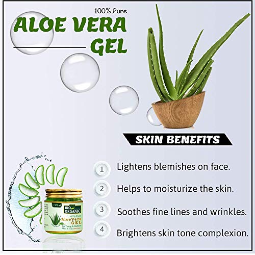 INDUS VALLEY Aloe vera Gel and Sandalwood Face Pack Powder (175ml +200g)