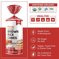 Pintola Organic Wholegrain Brown Rice Cakes Combo Pack (All Natural) (Multigrain and Unsalted)