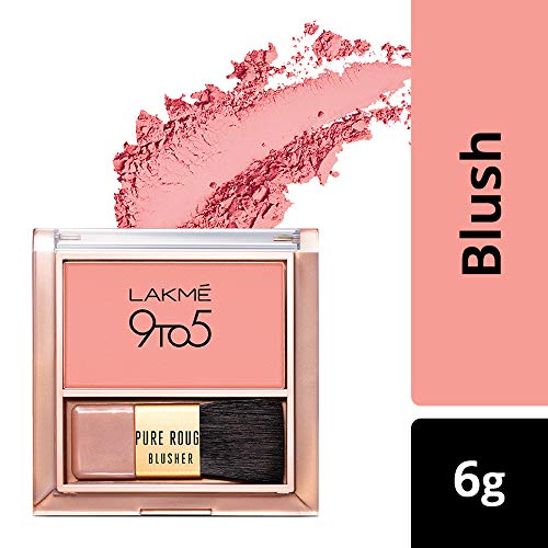 Lakme 9 To 5 Pure Rouge Blusher, Nude Flush, 6 g