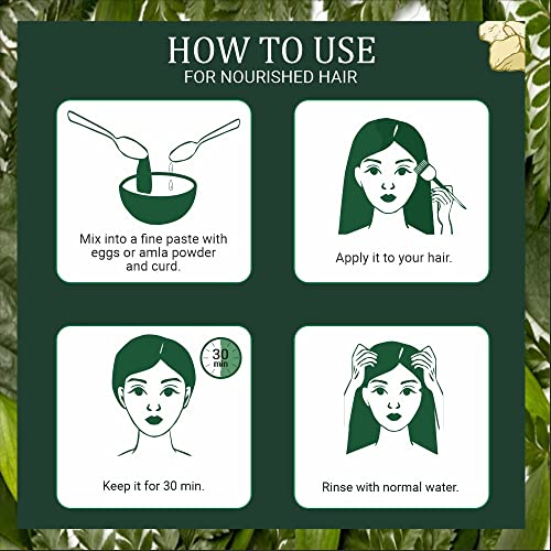 INDUS VALLEY Neem Leaf Powder | Azadirachta indica With Multani Mitti Powder | Healing Clay - 100% Natural, Pure and Organic For Hair and Skin Care (100g+200g=300g)