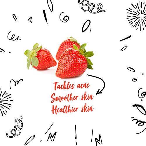 Good Vibes Strawberry Revitalizing Sheet Mask (Pack of 3) | Lightweight Hydrating Moisturizing Softening Face Serum Sheet Mask For All Skin Types | No Animal Testing