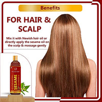 Newish® Cold Pressed Sesame oil for Hair, Skin and Massage (Til Ka Tel / Til Oil) 200ml - 2