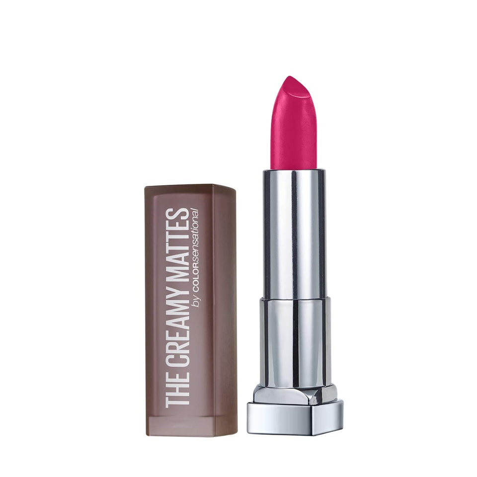 Maybelline New York Color Sensational Creamy Matte Lipstick, 680 Mesmerizing Magenta, 3.9g