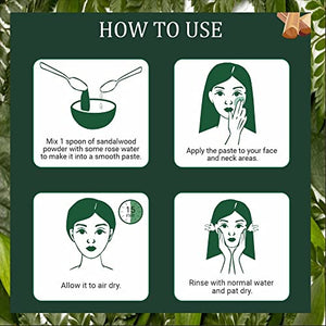 INDUS VALLEY Aloe vera Gel and Sandalwood Face Pack Powder (175ml +200g)