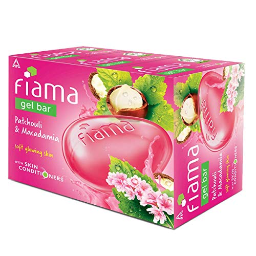 Fiama Gel Bar Patchouli and Macadamia for soft glowing skin, with skin conditioners, 125 g (Pack of 3)