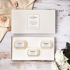 Kimirica The Gulistan Bathing Soap Bar Trio Luxury Gift Box, (3 x 85g) Handcrafted soaps set for all skin types
